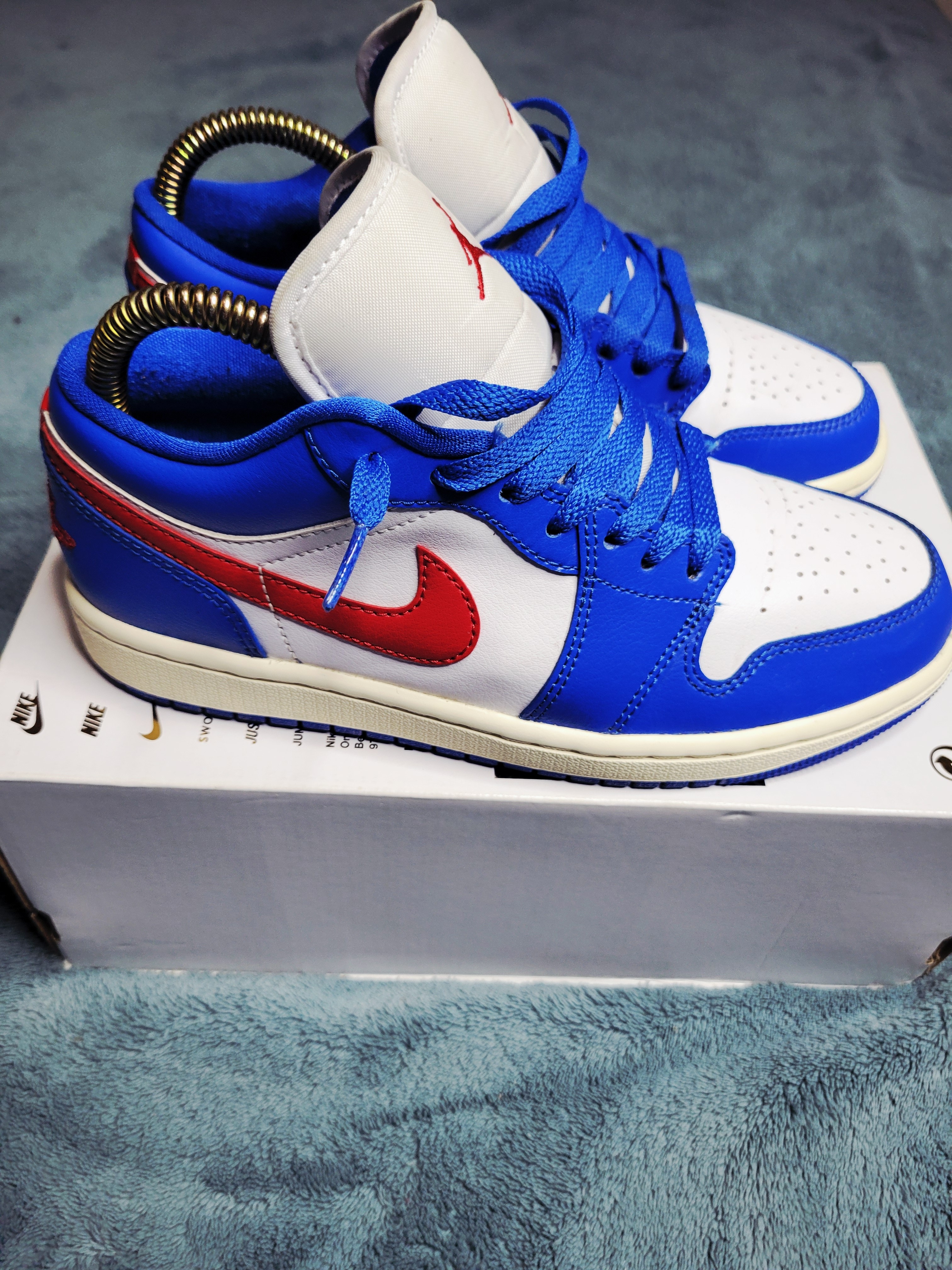 Air Jordan 1 Low Spiderman Dc0774-416 Women's Size 6.5